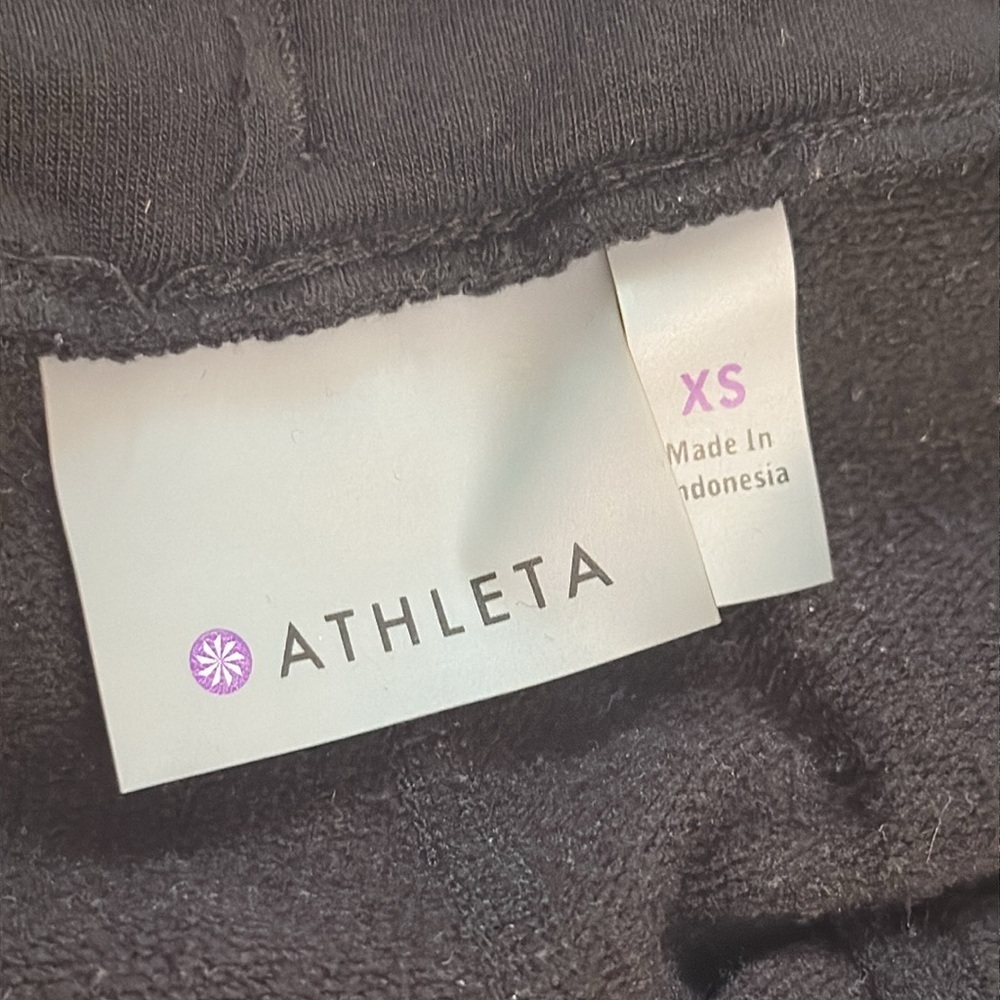 Athleta sweatpants jogger Black XS EUC - Picture 5 of 6
